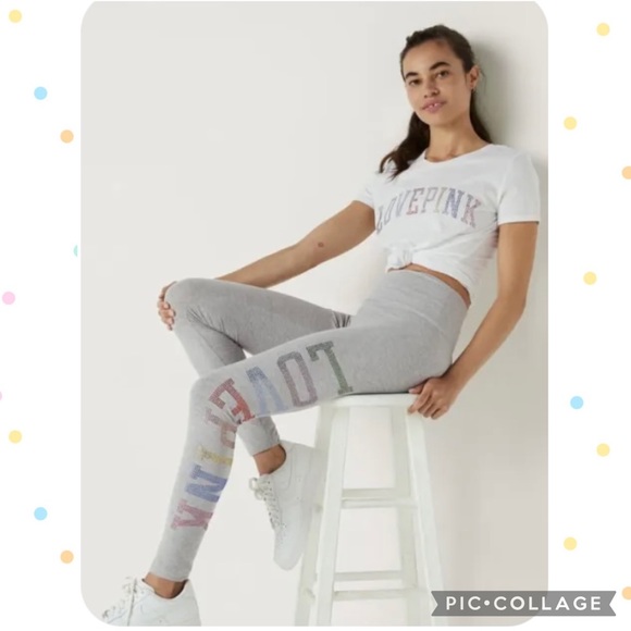 Victorias Secret Pink XXI Bling Joggers And
Bling 2X Open Neck Crew Brand New - Picture 9 of 11